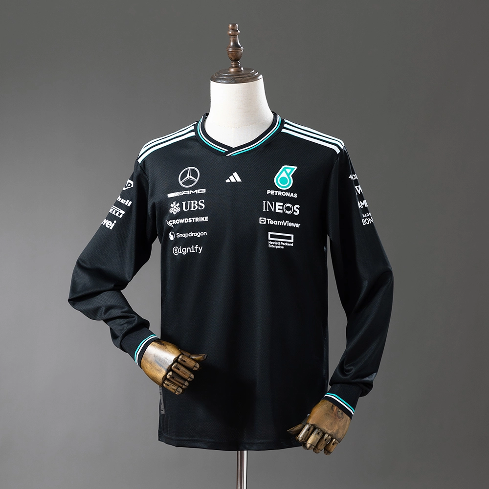 Mercedes-AMG Team 2025 F1 Racing Suit Long Sleeve Black