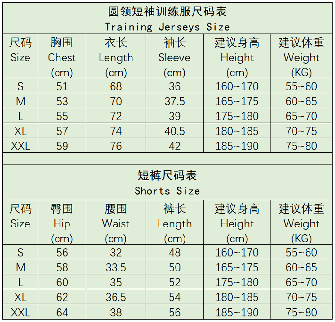 Trainings-Kits & Shorts-Sets